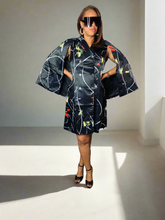 Load image into Gallery viewer, Button Up Cape Dress

