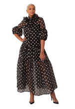 Load image into Gallery viewer, Polka Dot Sheer Dress
