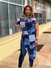 Load image into Gallery viewer, Patchwork Asymmetrical Top
