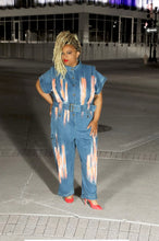 Load image into Gallery viewer, Painted Denim Jumpsuit
