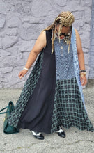 Load image into Gallery viewer, Pleated Multi-Print Maxi Dress
