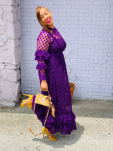 Load image into Gallery viewer, Plum Crazy Polka Dot Maxi
