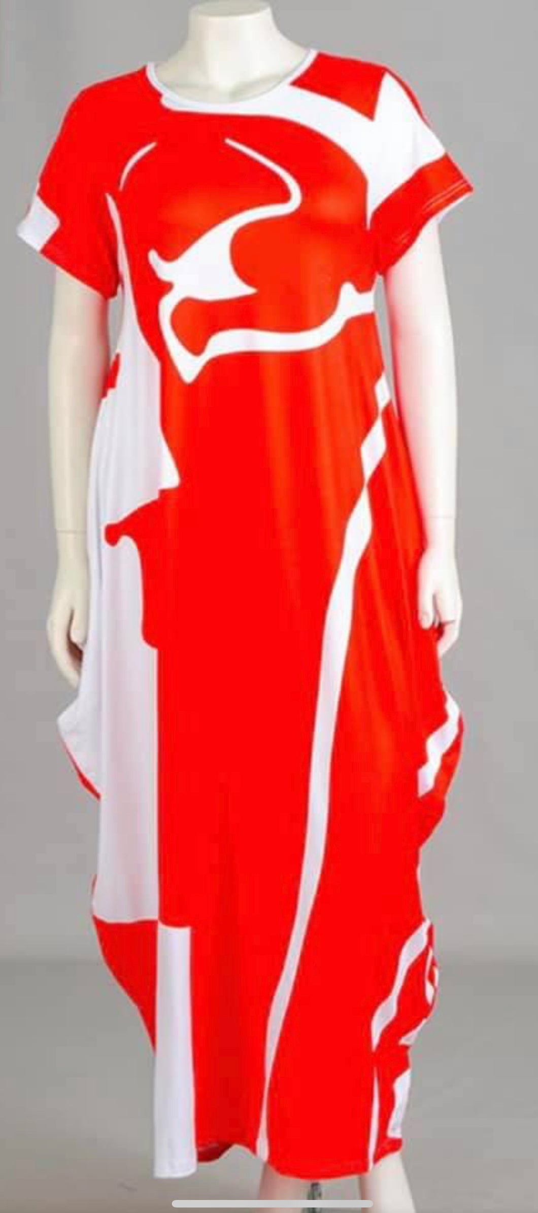 Rose Cocoon Maxi Dress