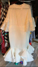 Load image into Gallery viewer, White Mermaid Scuba Dress

