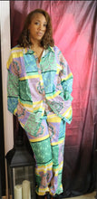 Load image into Gallery viewer, Paisley 2 Piece Sleepwear Inspired Pant Set
