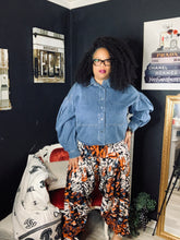 Load image into Gallery viewer, Denim Puff Sleeve Shacket

