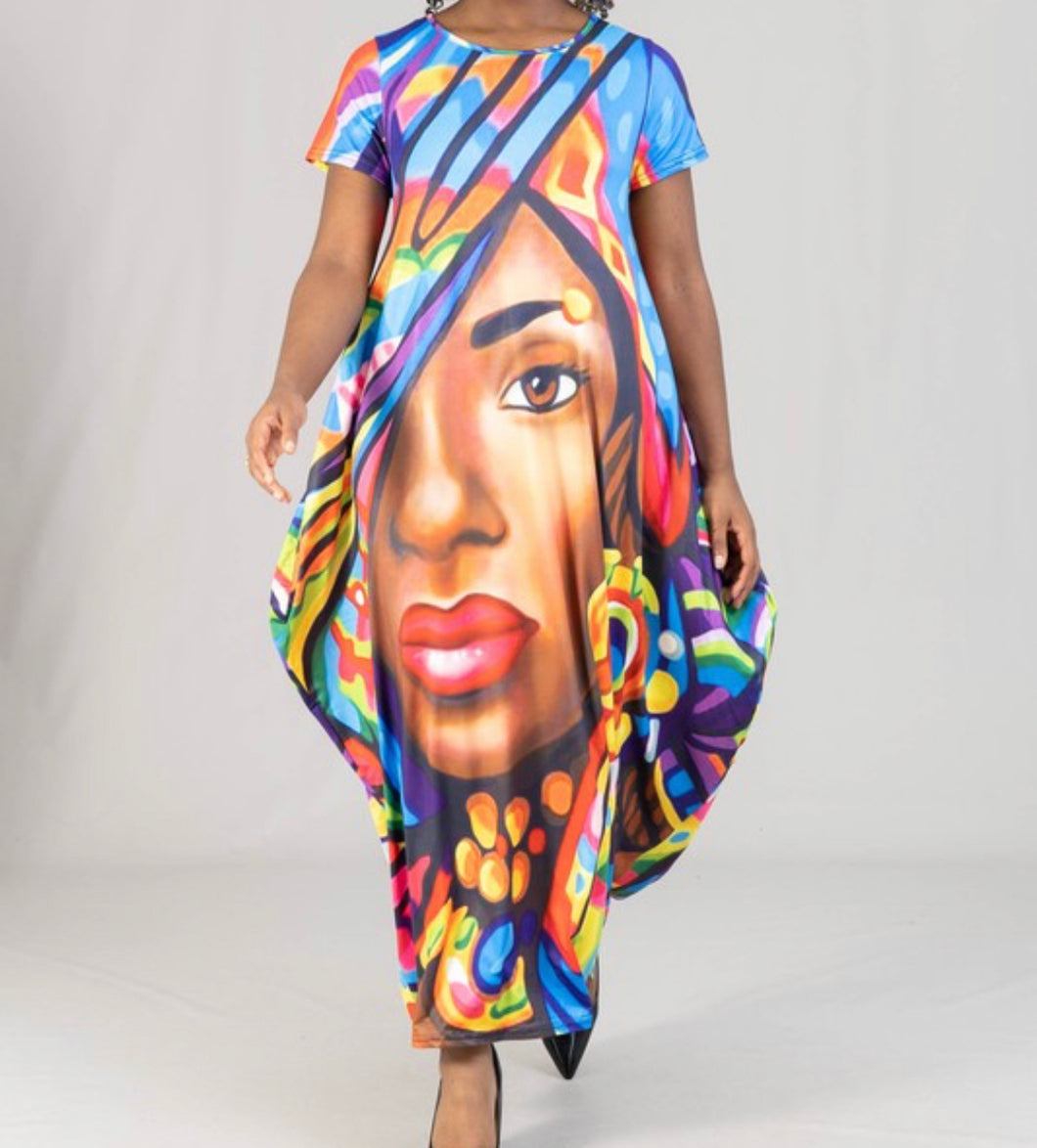 Melanin Girl Magic Maxi Dress 1.0